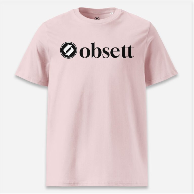 Loop Camiseta Obsett Classic impresión pecho mujer (Logo blanco fondo negro completo)