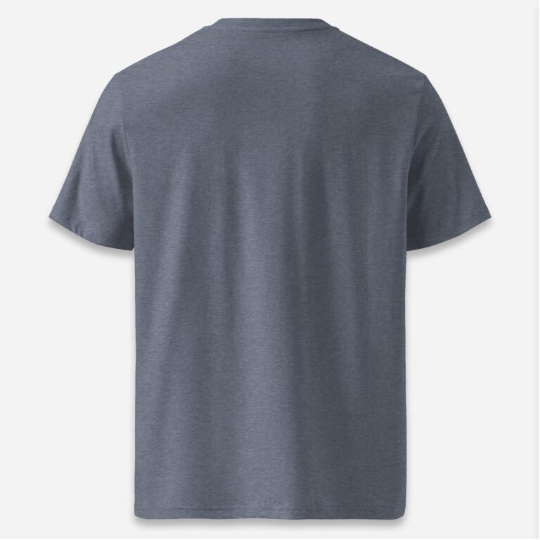 Loop Camiseta azul jaspeado oscuro Obsett Classic espalda mujer (No logo)