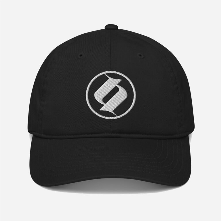 Loop Gorra negra estilo beisbol obsett classic bordado vista izquierda dos (Logo blanco)