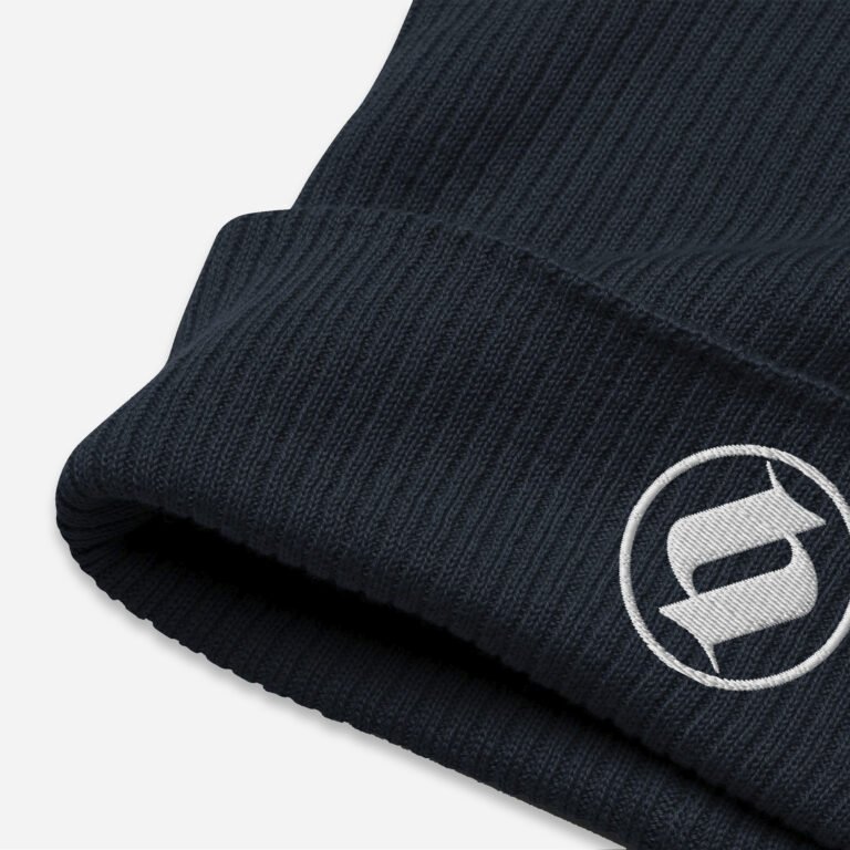 Loop Gorro de invierno marino obsett classic vista lateral (Logo blanco)