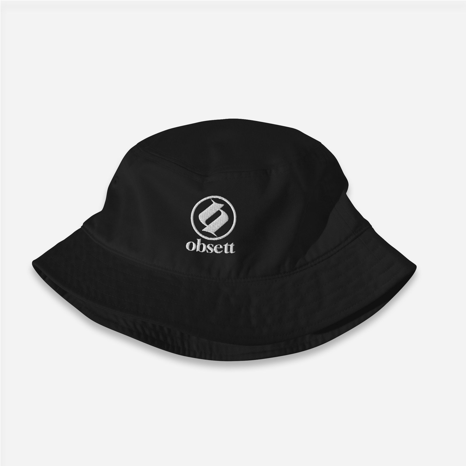 Loop Gorro negro de verano obsett classic vista frtonal (Logo completo)