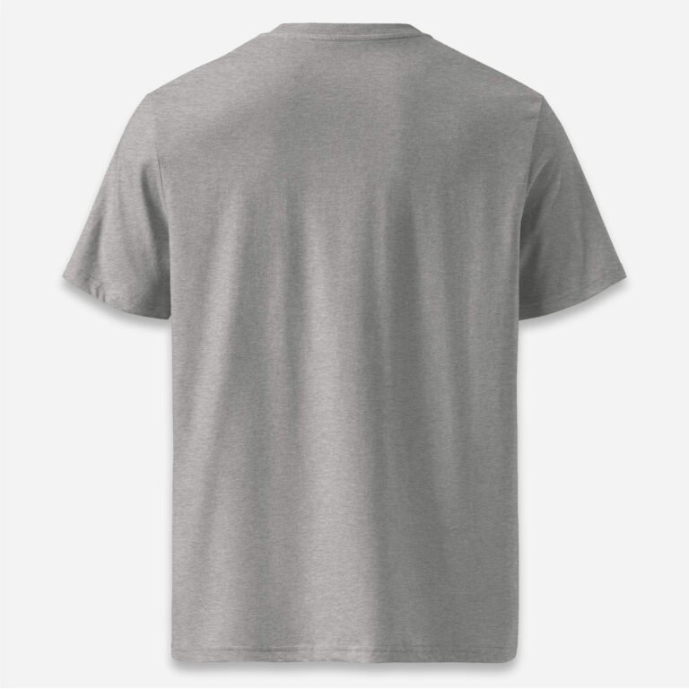 Loop Camiseta gris jaspeado Obsett Classic espalda hombre (No logo)