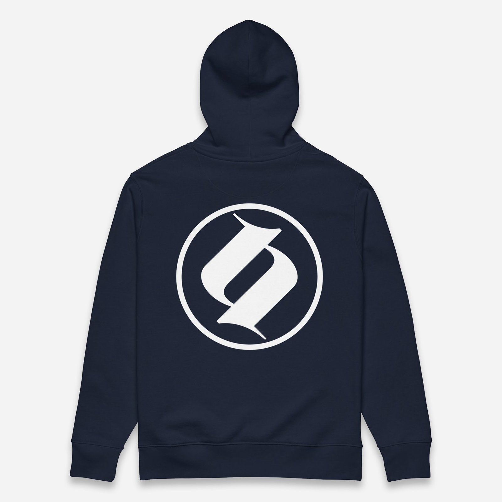 Sudadera marino Loop Obsett Classic impresión espalda mujer (Logo negro)